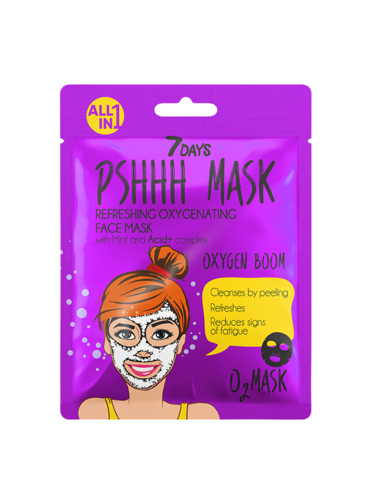 7DAYS PSHHH Oxygen Boom Sheet Mask 